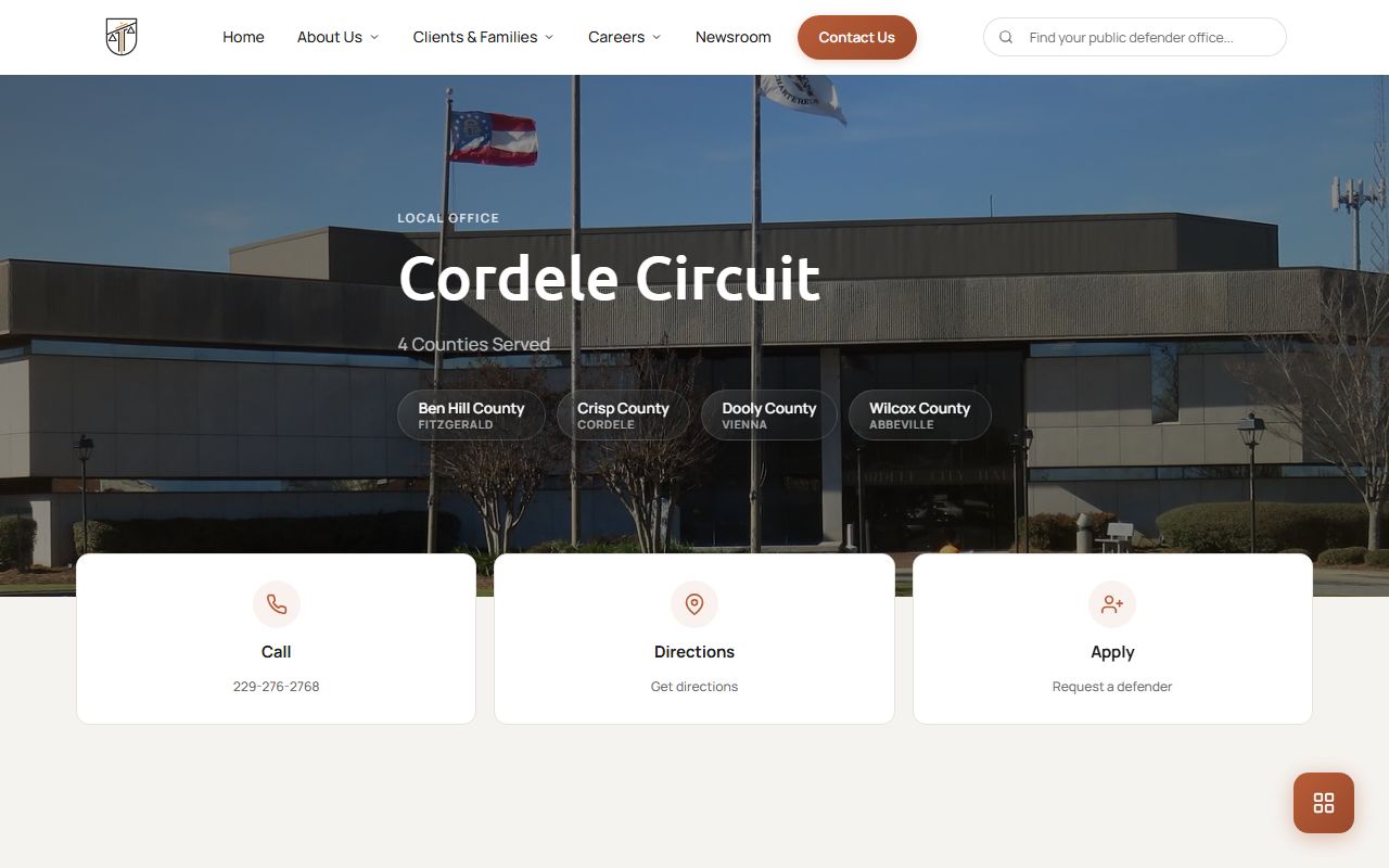 Ben Hill County criminal court records public defender office source