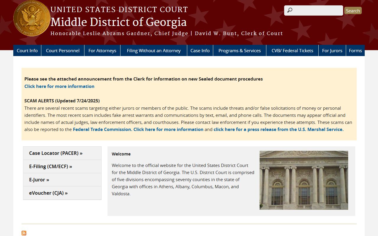 Ben Hill County Superior Court federal Middle District of Georgia distinction