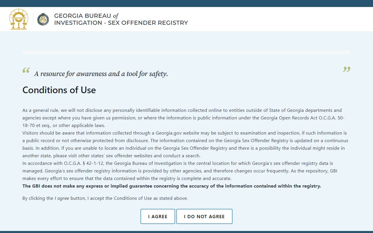 Ben Hill County inmate records GBI public registry search