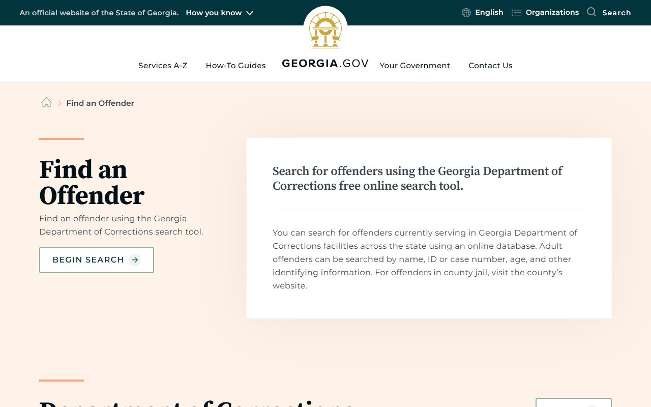 Ben Hill County inmate records Georgia offender search explainer